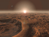 'Sunset on Mars' Giclee print by Jon Lomberg