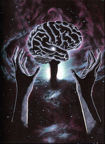 'Cosmic Brain' Giclee print by Jon Lomberg