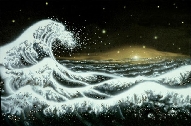 'Galactic Wave' Giclee print by Jon Lomberg