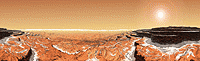 'Polar Terrain on Mars' Giclee print by Jon Lomberg